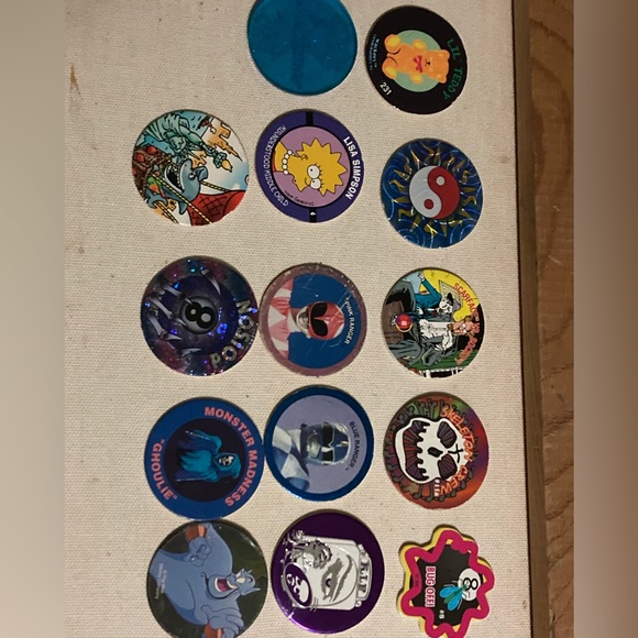 Rad vintage pog milk cap set - Picture 3 of 6